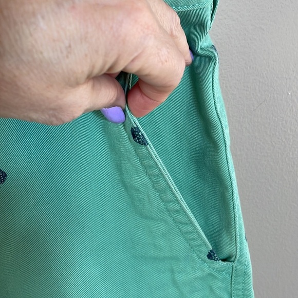 IZOD men’s Saltwater pineapple print chino cotton shorts flat front pockets 40 - Picture 7 of 12